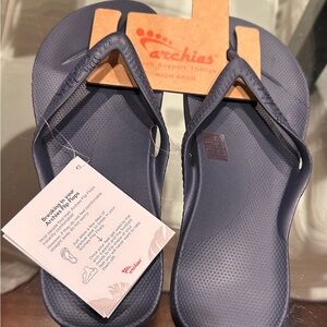 Archies Blue Slippers with arch support, new with tags!